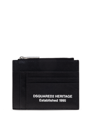 カードケース・名刺入れ Dsquared Card Holder With Logo DSQUARED2 | Logo Card Holder | Unisex | Nero/Bianco | Flannels